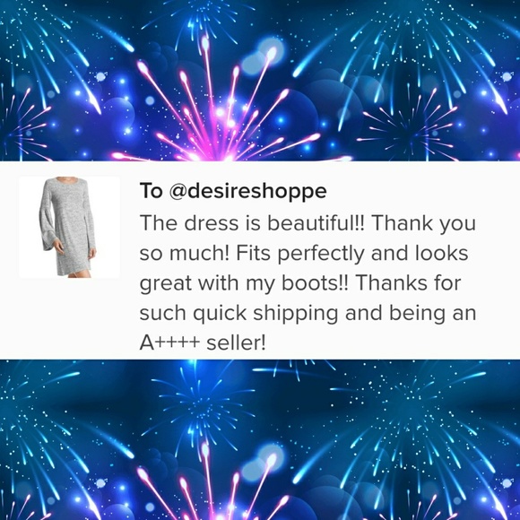 LAST ONE! Philosophy Fleece Belle Sleeve Dress - Picture 4 of 5